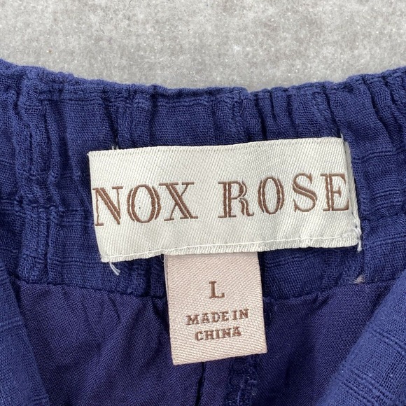 Knox Rose Sleeveless Maxi Dress Size LARGE Blue Tiered Ruffles Gauzy Beachy Boho - Picture 11 of 14